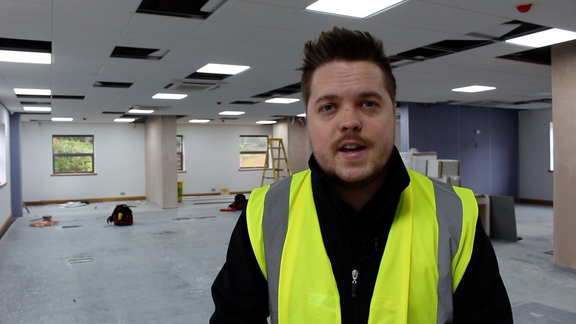 Commercial Interior Office Fit Out Progress - Lily Comms Project Update ...