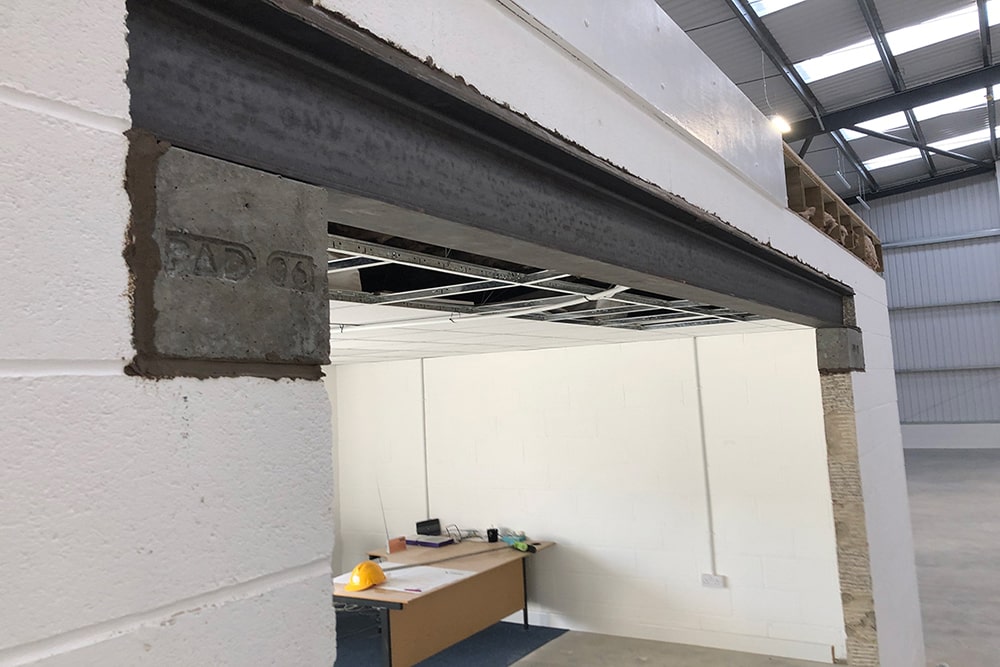 Lintel Installed at Western Automation