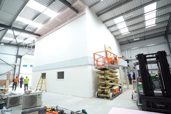 Office Mezzanine Floor Bulkhead Completion