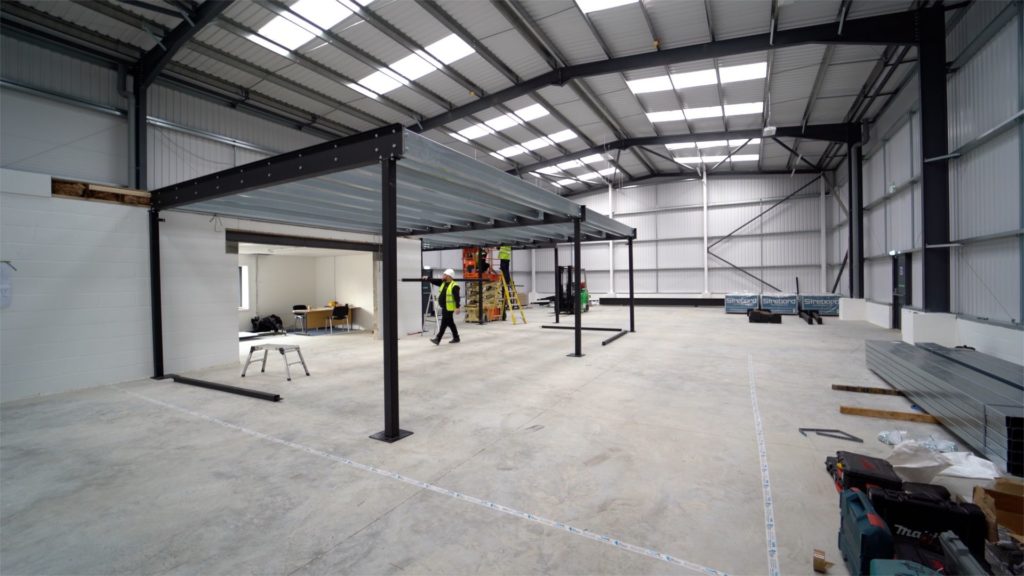 Western Automation Mezzanine Being Built