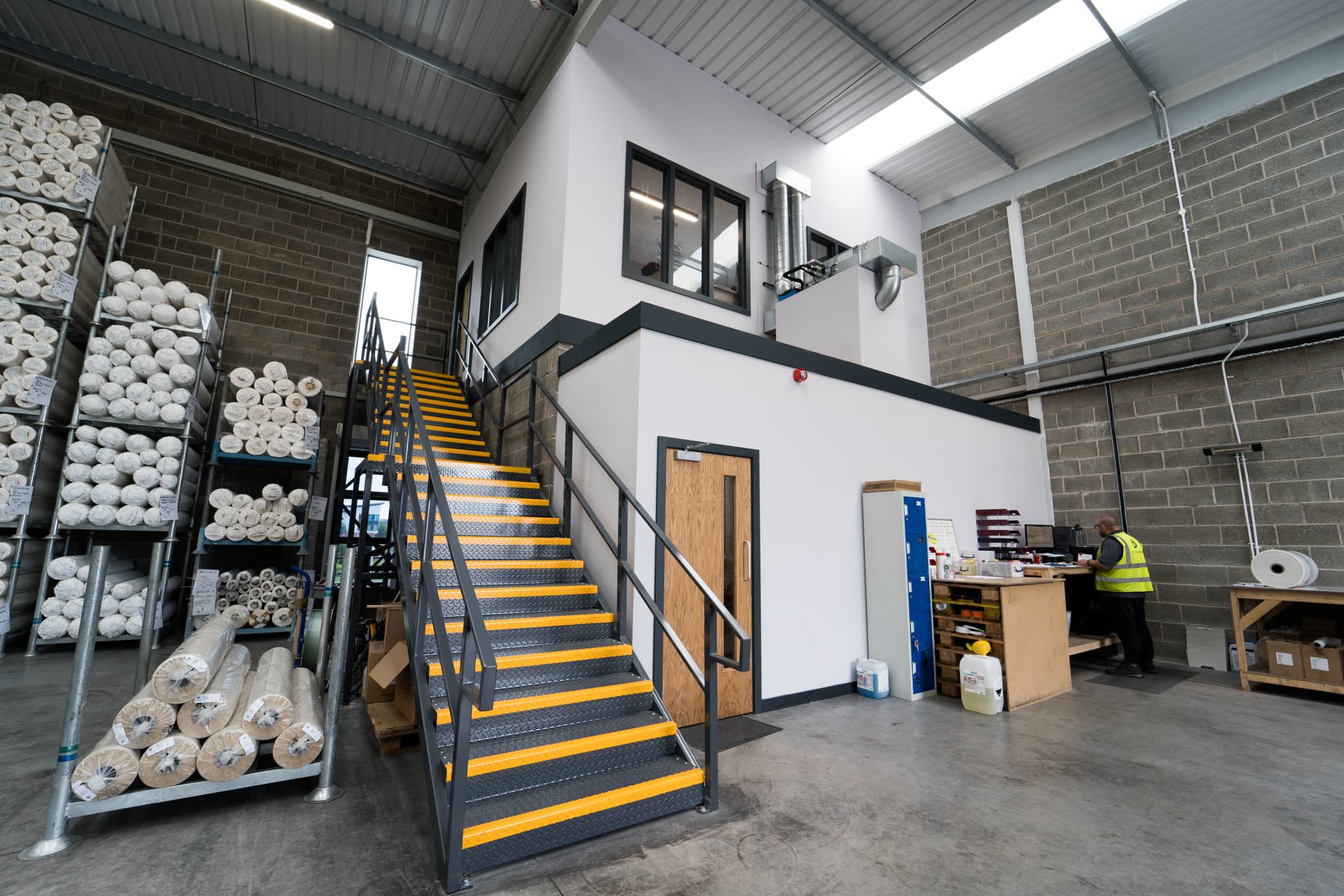 Small Warehouse Mezzanine Office Design & Build | Nexus Workspace