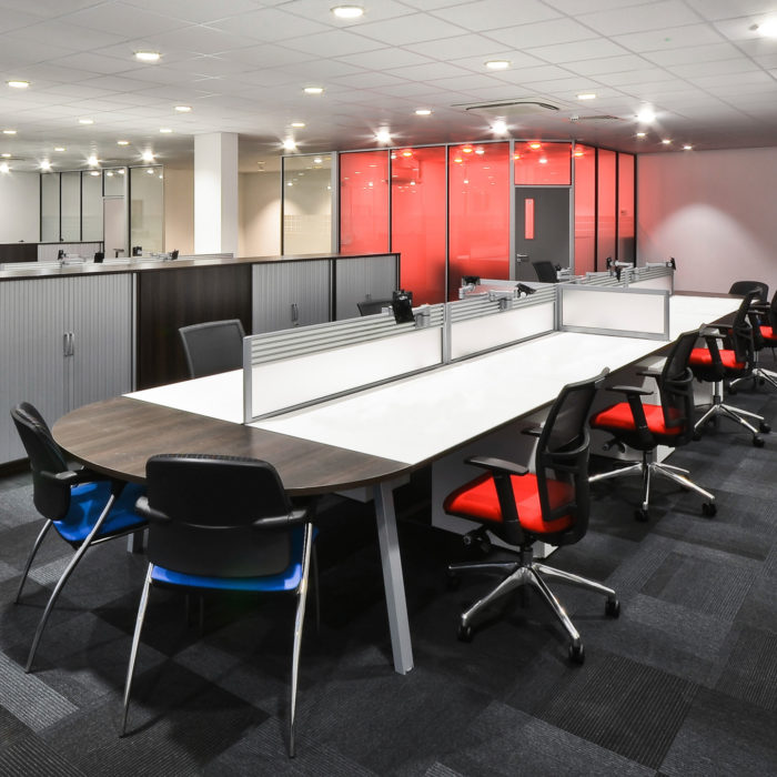 Office Fit Out With Desks and Partitioning